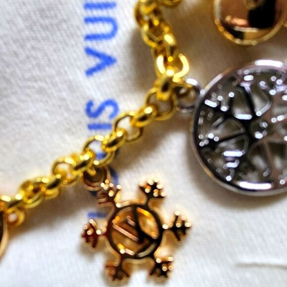 Louis Vuitton Gold and Silver Charm Keychain - Picture 2 of 8
